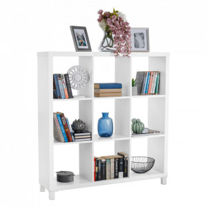Dulap biblioraft, alb, 111x29x83 cm - TP69942 - Img 12