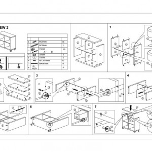 Dulap biblioraft, alb, 76x29x83 cm - TP69936 - Img 4