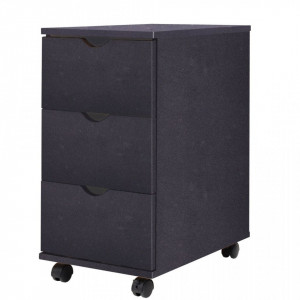 Dulap cu sertare, 33 x 45 x 60 cm, negru - V245726V - Img 1