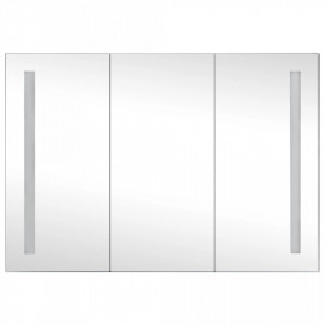 Dulap de baie cu oglindă și LED, 89x14x62 cm - V325544V - Img 4