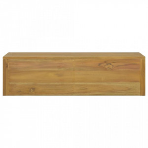 Dulap de baie suspendat, 110x45x30 cm, lemn masiv de tec - V338228V - Img 3