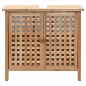 Dulap de chiuveta, lemn masiv de nuc, 66 x 29 x 61 cm - V247097V - Img 4