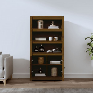 Dulap înalt, maro miere, 80x35x154 cm, lemn masiv de pin - V823522V - Img 3