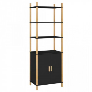 Dulap înalt, negru, 60x40x173 cm, lemn prelucrat - V345697V