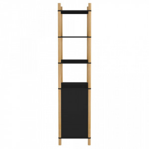 Dulap înalt, negru, 60x40x173 cm, lemn prelucrat - V345697V - Img 4
