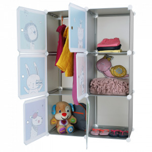 Dulap modular pentru copii, gri - TP288642 - Img 16