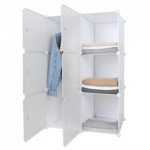 Dulap modular practic, alb - TP288646