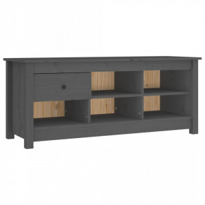 Dulap pentru pantofi, gri, 110x38x45,5 cm, lemn masiv pin - V814596V - Img 1