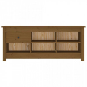 Dulap pentru pantofi, maro miere, 110x38x45,5 cm lemn masiv pin - V814597V - Img 3