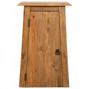 Dulap suspendat baie, lemn masiv de pin reciclat, 42x23x70 cm - V246039V - Img 3