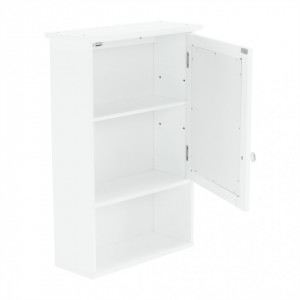 Dulap suspendat cu oglindă, alb, 40x16x60 cm - TP228293 - Img 19
