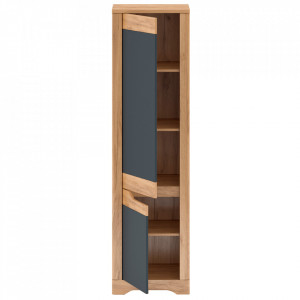 Dulap V1, stânga, culoarea stejar craft auriu și gri grafit - TP264041 - Img 3