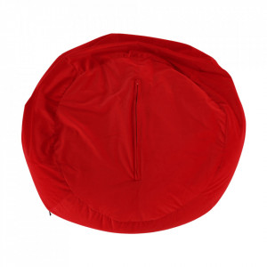 Fotoliu tip sac, material textil roşu, 75x100 cm - TP258196 - Img 9