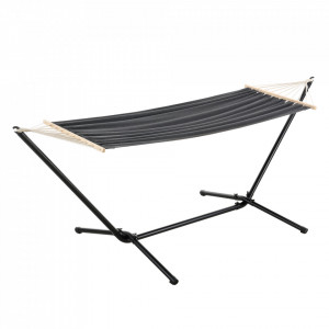 Hamac cu suport negru/gri inchis 120 Kg - P75702626 - Img 2