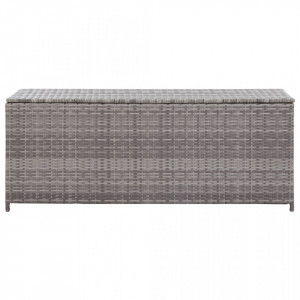 Lada de depozitare de gradina, gri, 150x50x60 cm, poliratan - V46462V - Img 3