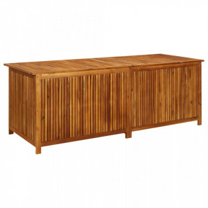 Ladă de depozitare grădină, 200x80x75 cm, lemn masiv de acacia - V316503V - Img 4