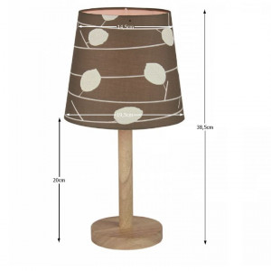 Lampă pe picior, lemn/material model frunze - TP190746 - Img 2