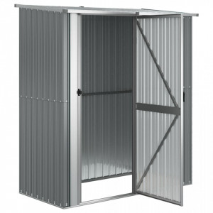 Magazie de grădină, gri, 180,5x97x209,5 cm, oțel galvanizat - V150904V - Img 4