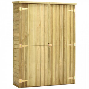 Magazie unelte de grădină, 123x50x171 cm, lemn pin tratat - V46361V - Img 1