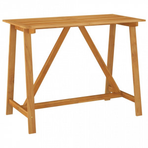 Masă bar de grădină, 140 x 70 x 104 cm, lemn masiv de acacia - V312409V - Img 2
