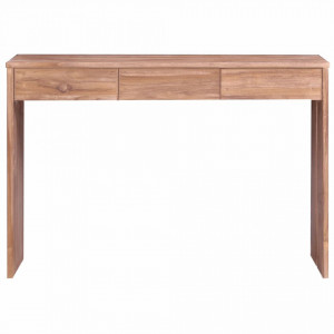 Masa consola, 110 x 35 x 75 cm, lemn masiv de tec - V287891V - Img 3