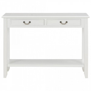 Masa consola, alb, 110 x 35 x 80 cm, lemn - V249900V - Img 3