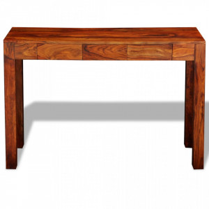 Masa consola cu 3 sertare, 80 cm, lemn masiv de sheesham - V242441V - Img 2