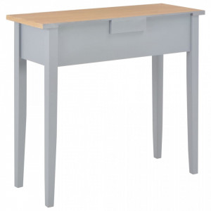 Masa consola de toaleta, gri, 79 x 30 x 74 cm, lemn - V280054V - Img 4