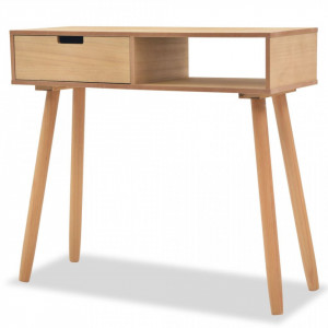 Masa consola, lemn masiv de pin 80x30x72 cm, maro - V244739V