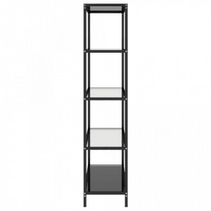 Masă consolă negru&transparent 100x36x168 cm sticlă securizată - V331638V - Img 4