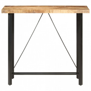 Masa de bar, 120 x 58 x 107 cm, lemn de mango nefinisat - V286611V - Img 2