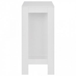 Masa de bar cu raft, alb, 110 x 50 x 103 cm - V280211V - Img 4