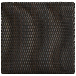Masă de bar de grădină, maro, 60,5 x 60,5 x 110,5 cm, poliratan - V45870V - Img 3