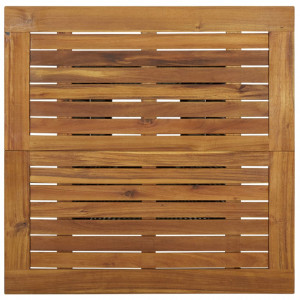 Masă de bar, gri, 80x80x110 cm, poliratan/lemn masiv acacia - V313466V - Img 4