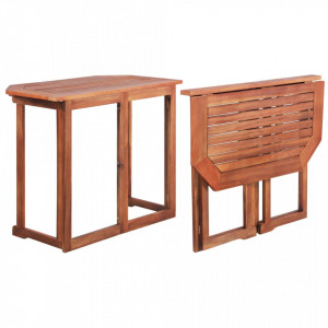 Masa de bistro, 90 x 50 x 75 cm, lemn masiv de acacia - V44039V