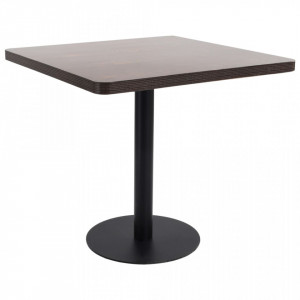 Masa de bistro, maro inchis, 80 x 80 cm, MDF - V286434V