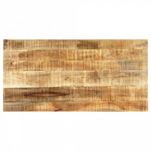 Masa de bucatarie, 120x60x75 cm, lemn masiv de mango nefinisat - V247812V - Img 4