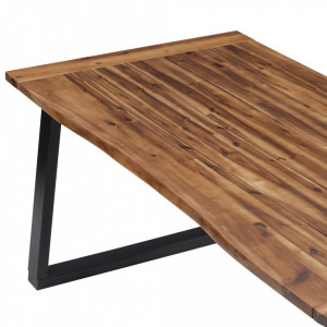 Masa de bucatarie, 180 x 90 cm, lemn masiv de acacia - V288068V - Img 4