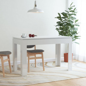 Masa de bucatarie, alb lucios, 120 x 60 x 76 cm, PAL - V800762V