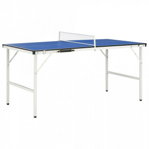 Masă de ping pong cu fileu, albastru, 152 x 76 x 66 cm - V91946V - Img 2