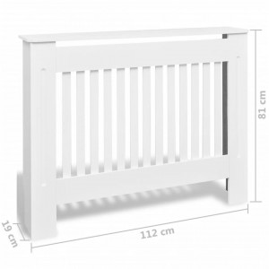 Masca de calorifer, 2 buc., alb, 112 cm, MDF - V276003V - Img 4