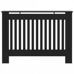 Masca pentru calorifer, negru, 112 x 19 x 81 cm, MDF - V288174V - Img 3