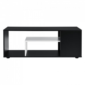 Masuta cafea cu 1 raft incorporat negru/alb - P73161287 - Img 3