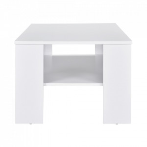 Masuta cafea cu polita depozitare efect lemn alb - P51718416 - Img 3
