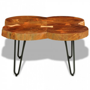 Masuta de cafea, 35 cm, 4 butuci, lemn masiv de sheesham - V242444V - Img 2