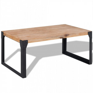 Masuta de cafea din lemn masiv de acacia, 100 x 60 x 45 cm - V243914V