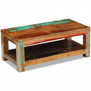Masuta de Cafea Lemn Solid Reciclat 90x45x35 cm - V243322V