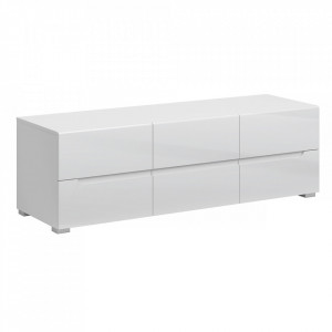 Măsuţă, masă, comodă TV, albă - TP263380