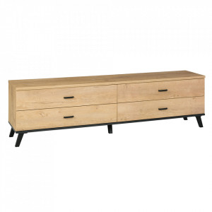 Măsuţă, masă, comodă TV, stejar - TP263076