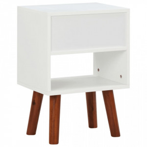 Noptiere, 2 buc., 40x30x57 cm, lemn masiv de acacia - V245740V - Img 4